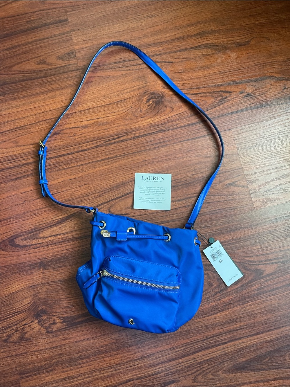 Lauren Ralph Lauren Royal Blue Nylon Crossbody Bag